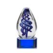 Expedia Award on Paragon Base - Blue | https://www.bestnamebadges.com
