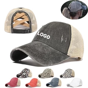 Criss Cross Ponytail Hat