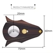 Wood Stainless Steel Cigar Cutter With Lock System | https://www.bestnamebadges.com
