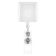 Square-Shaped Retractable Badge Holder | https://www.bestnamebadges.com