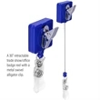 Square-Shaped Retractable Badge Holder | https://www.bestnamebadges.com