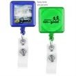 Square-Shaped Retractable Badge Holder | https://www.bestnamebadges.com