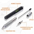 6 In 1 Multitool Pen | https://www.bestnamebadges.com