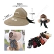 Womens Sun Straw Visor Hat | https://www.bestnamebadges.com