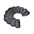 12 In 1 Golf Irons Head Cover Set | https://www.bestnamebadges.com
