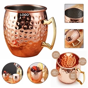 Moscow Mule Mugs Solid Copper Hammered Cup