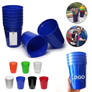 16 OZ Reusable Plastic Stadium Cups