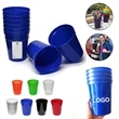16 OZ Reusable Plastic Stadium Cups | https://www.bestnamebadges.com