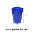 16 OZ Reusable Plastic Stadium Cups | https://www.bestnamebadges.com