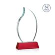 Croydon Flame Award on Newhaven Base - Red | https://www.bestnamebadges.com