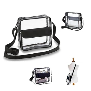 Clear Messenger Shoulder Bag | https://www.bestnamebadges.com