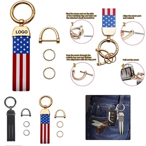 Leather Car Keychain