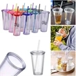 Double-Walled Transparent Drinking Cup | https://www.bestnamebadges.com