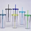 Double-Walled Transparent Drinking Cup | https://www.bestnamebadges.com