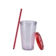 Double-Walled Transparent Drinking Cup | https://www.bestnamebadges.com