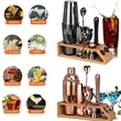 10Pcs Cocktail Shaker Set | https://www.bestnamebadges.com