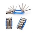 11 In One Folding Portable Bicycle Multitool Tool Kit | https://www.bestnamebadges.com