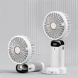 Led Digital Display Handheld Fan | https://www.bestnamebadges.com