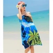 25"x 50" Sublimated Microfiber Sand Proof Beach Towel | https://www.bestnamebadges.com
