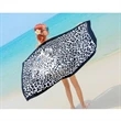 25"x 50" Sublimated Microfiber Sand Proof Beach Towel | https://www.bestnamebadges.com
