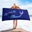 Sublimated Microfiber Terry Beach Towel | https://www.bestnamebadges.com