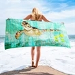 Sublimated Microfiber Terry Beach Towel | https://www.bestnamebadges.com