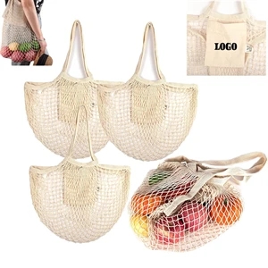 Reusable Cotton Mesh Grocery Bags