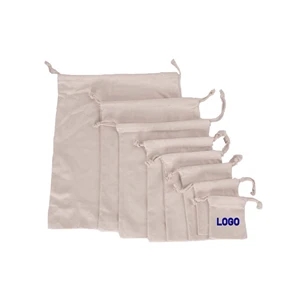 Drawstring Canvas Pouch Bag