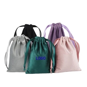 Velvet Drawstring Pouch Bag