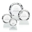Seville Award on Entwhistle Base - White | https://www.bestnamebadges.com