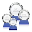 Seville Award on Entwhistle Base - Blue | https://www.bestnamebadges.com