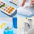 Easy-To-Remove Ice Cube Tray With Lid | https://www.bestnamebadges.com