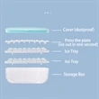 Easy-To-Remove Ice Cube Tray With Lid | https://www.bestnamebadges.com