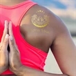 2" x 3" Custom Metallic Temporary Tattoos | https://www.bestnamebadges.com