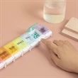 Travel 7 Day Pill Box Case With Spring Open Design | https://www.bestnamebadges.com