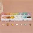 Travel 7 Day Pill Box Case With Spring Open Design | https://www.bestnamebadges.com