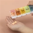 Travel 7 Day Pill Box Case With Spring Open Design | https://www.bestnamebadges.com