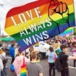 Lgbt Gay Pride Flag | https://www.bestnamebadges.com