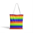 Rainbow Canvas Tote Bag | https://www.bestnamebadges.com