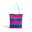 Rainbow Canvas Tote Bag | https://www.bestnamebadges.com