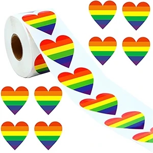 Lgbt Rainbow Heart Stickers
