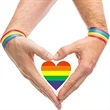 Lgbt Rainbow Heart Stickers | https://www.bestnamebadges.com