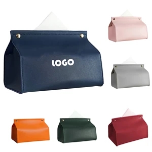 Soft PU Leather Tissue Box