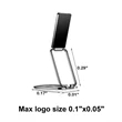 Metal Foldable Phone Stand | https://www.bestnamebadges.com