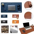 Leather Desk Pad Protector Mat | https://www.bestnamebadges.com