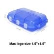 Portable Travel Pill Case | https://www.bestnamebadges.com