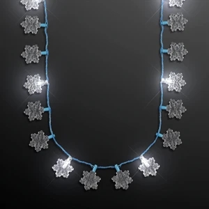 Snowflakes string lights necklace