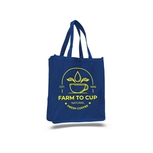 Canvas Jumbo Shopper Gusset Bag (14 x 17 x 7) 12Oz