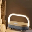 Led Night Light Music Bedside Lamp With Wireless Charger | https://www.bestnamebadges.com