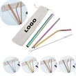 4Pcs Straw Set With Bag Packing | https://www.bestnamebadges.com